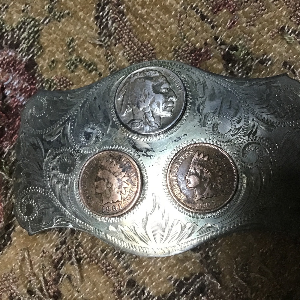 Comstock silver buckle